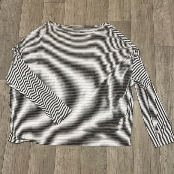 All saints large striped dolman bat wing sleeve top - Picture 1 of 4